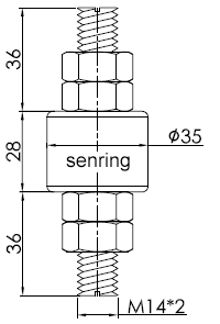 203501500203501500系列單路500A大電流滑環 系列滑環外形圖紙