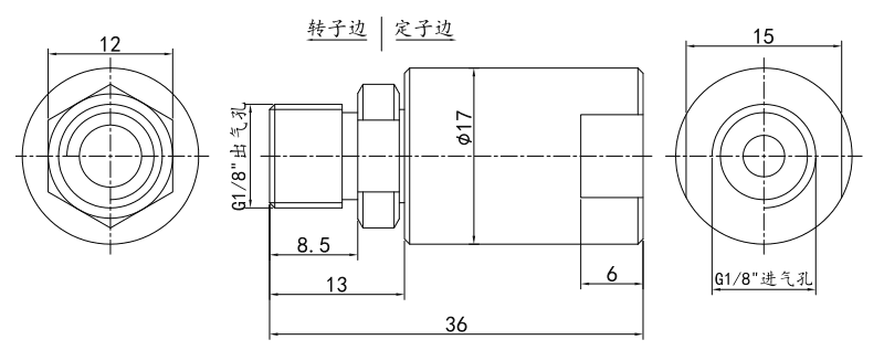 3001006l3001006L系列單通路純氣動旋轉接頭 系列滑環外形圖紙