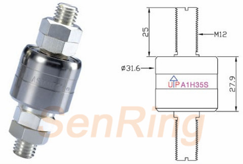 a1h35sA1H35S系列水銀滑環(1路350A電流)系列水銀導電滑環圖紙