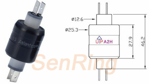 a2hA2H系列水銀滑環(2路30A電流)系列水銀導電滑環圖紙