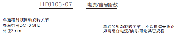 hf0103-07HF0103-07系列射頻旋轉關節系列滑環特點